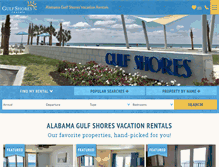 Tablet Screenshot of gulfshoresrentals.com